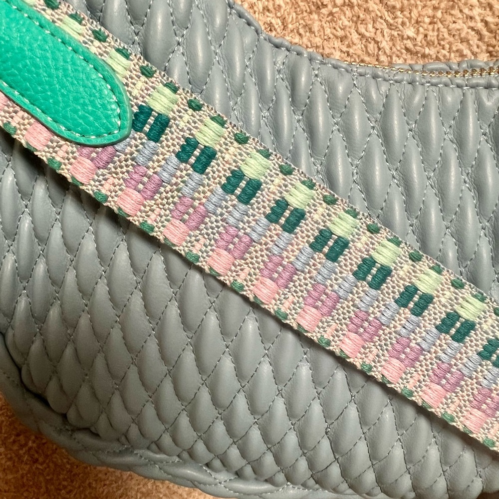 Madison West blue quilted bag. - Picture 4 of 6